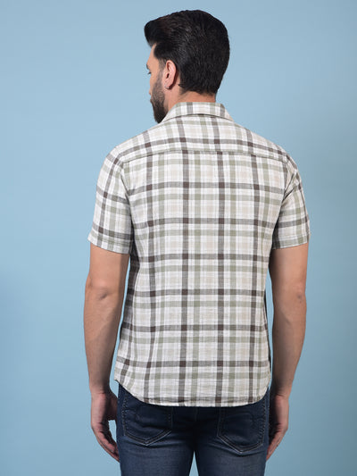 Men's Multi-Color Checked 100% Cotton Shirt-Men Shirts-Crimsoune Club