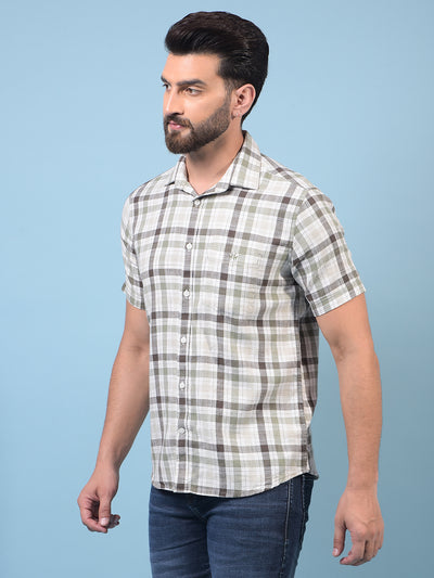Men's Multi-Color Checked 100% Cotton Shirt-Men Shirts-Crimsoune Club
