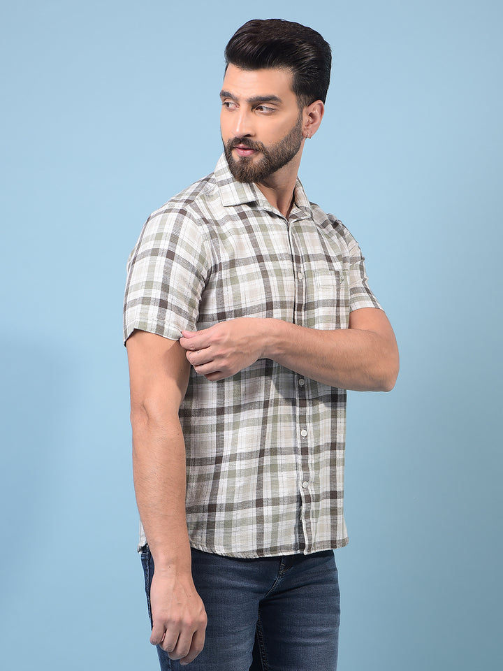 Men's Multi-Color Checked 100% Cotton Shirt-Men Shirts-Crimsoune Club