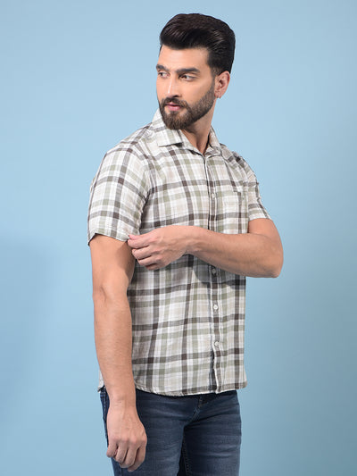 Men's Multi-Color Checked 100% Cotton Shirt-Men Shirts-Crimsoune Club