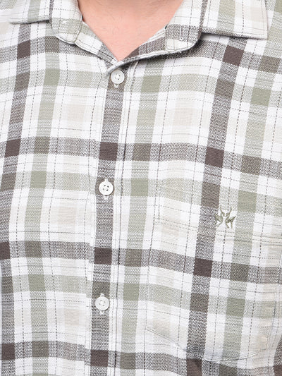 Men's Multi-Color Checked 100% Cotton Shirt-Men Shirts-Crimsoune Club