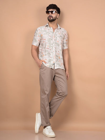 Multi-Color Floral Print Shirt-Men Shirts-Crimsoune Club