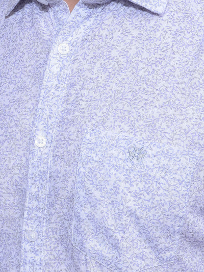 Purple Printed Shirt-Men Shirts-Crimsoune Club