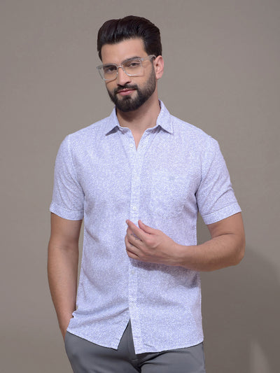 Purple Printed Shirt-Men Shirts-Crimsoune Club