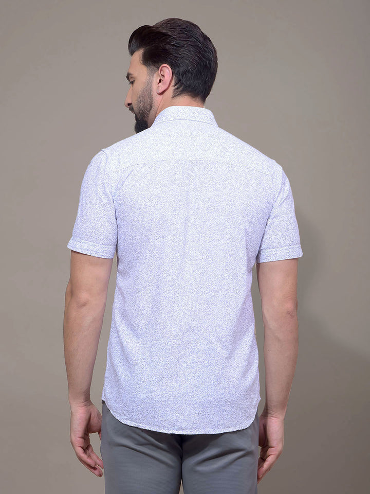 Purple Printed Shirt-Men Shirts-Crimsoune Club