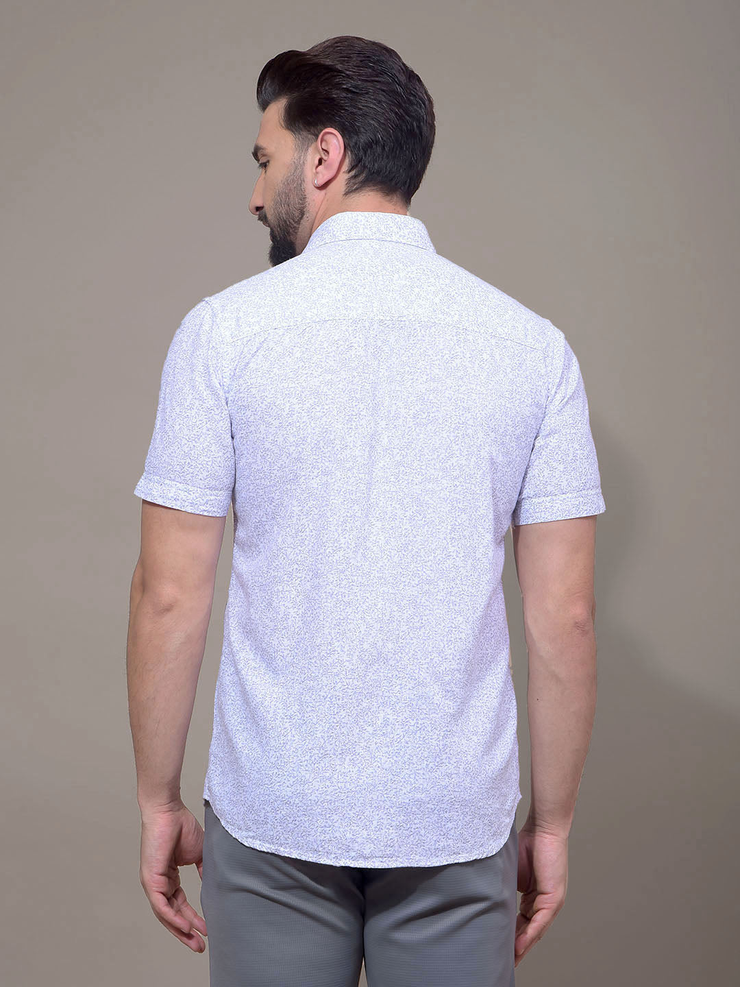 Purple Printed Shirt-Men Shirts-Crimsoune Club