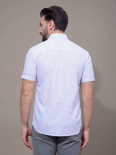 Purple Printed Shirt-Men Shirts-Crimsoune Club