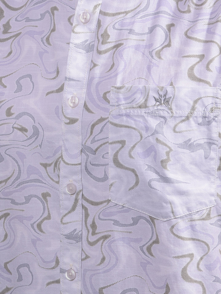 Green Printed Shirt-Men Shirts-Crimsoune Club