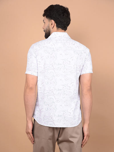 Multi-Color Abstract Print Shirt-Men Shirts-Crimsoune Club