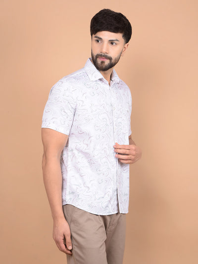 Multi-Color Abstract Print Shirt-Men Shirts-Crimsoune Club