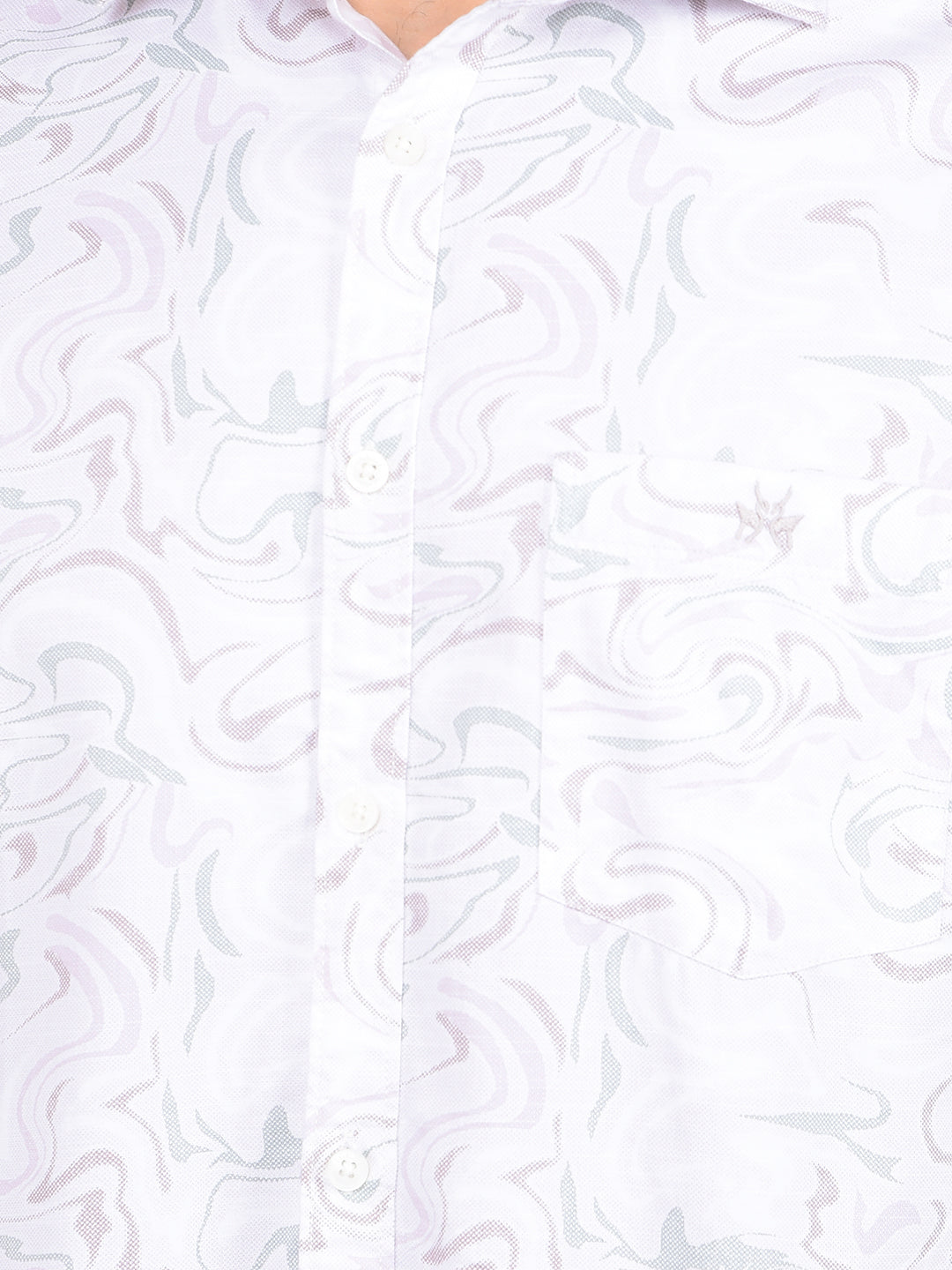 Multi-Color Abstract Print Shirt-Men Shirts-Crimsoune Club