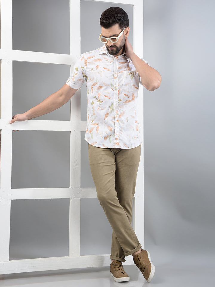 Multi-Color Floral Print 100% Cotton Shirt-Men Shirts-Crimsoune Club