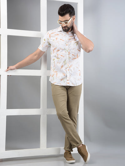 Multi-Color Floral Print 100% Cotton Shirt-Men Shirts-Crimsoune Club
