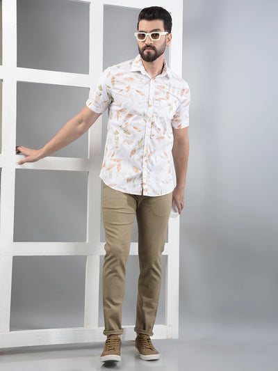 Multi-Color Floral Print 100% Cotton Shirt-Men Shirts-Crimsoune Club