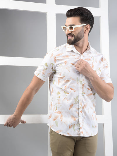 Multi-Color Floral Print 100% Cotton Shirt-Men Shirts-Crimsoune Club
