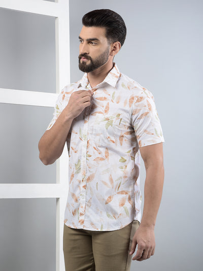 Multi-Color Floral Print 100% Cotton Shirt-Men Shirts-Crimsoune Club