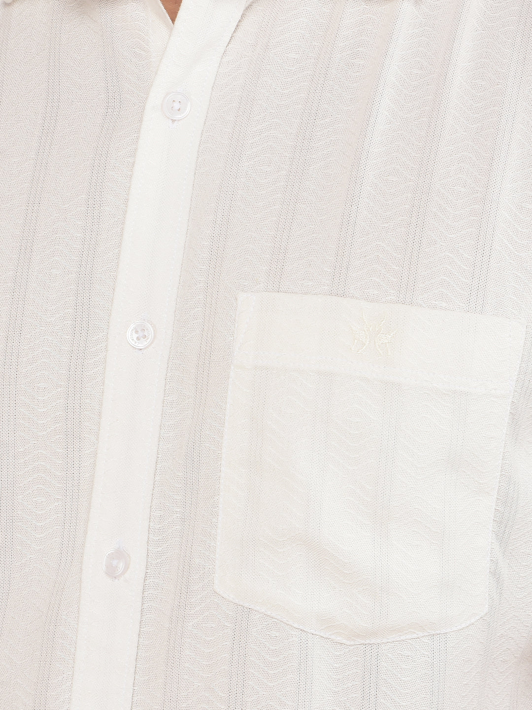 White Vertical Stripes Shirt-Men Shirts-Crimsoune Club