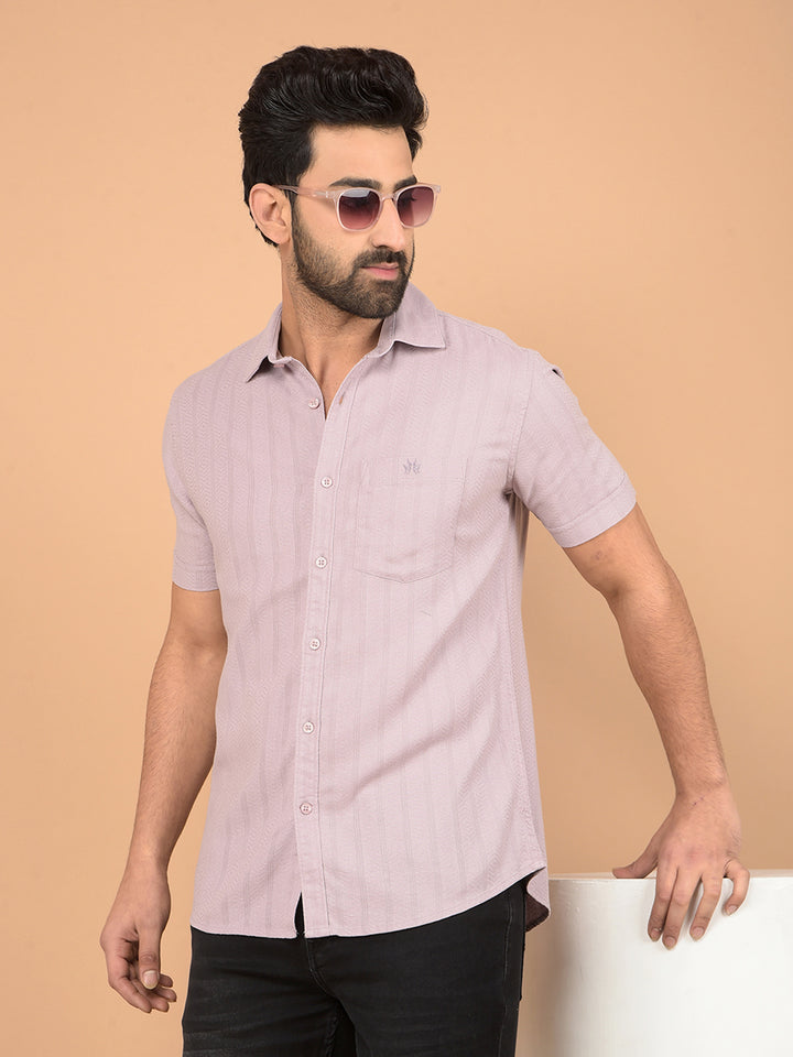 Purple Vertical Stripes Shirt-Men Shirts-Crimsoune Club