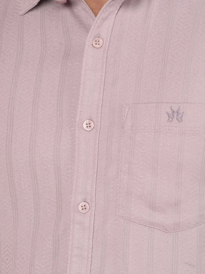 Purple Vertical Stripes Shirt-Men Shirts-Crimsoune Club