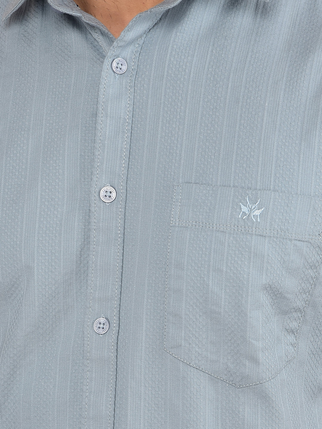 Blue Vertical Stripes Shirt-Men Shirts-Crimsoune Club