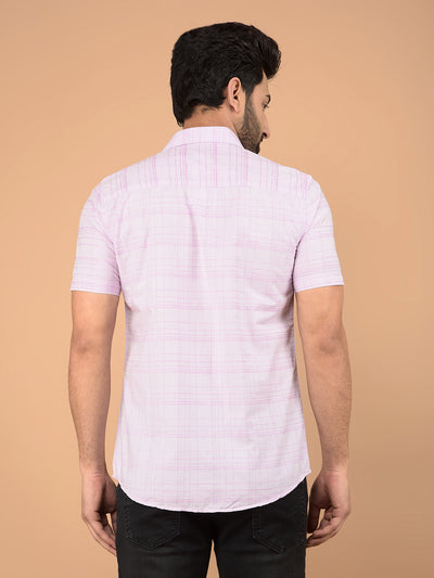 Pink Checked Shirt-Men Shirts-Crimsoune Club