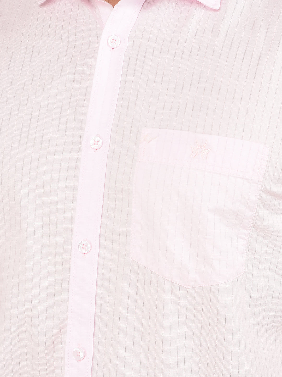 Pink Vertical Stripes Shirt-Men Shirts-Crimsoune Club