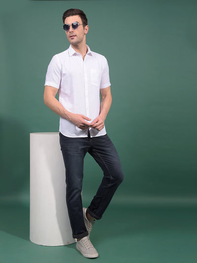 White Printed Shirt-Men Shirts-Crimsoune Club