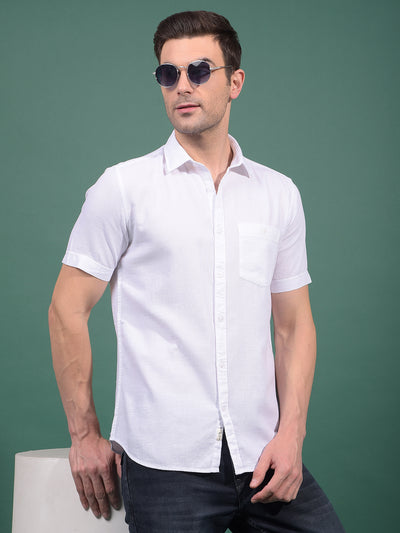 White Printed Shirt-Men Shirts-Crimsoune Club