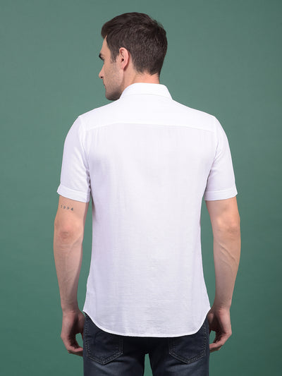 White Printed Shirt-Men Shirts-Crimsoune Club