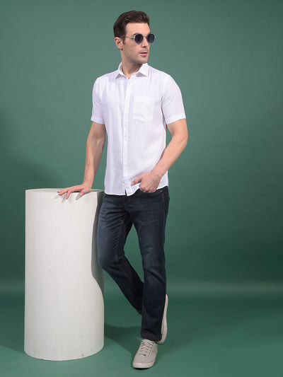 White Printed Shirt-Men Shirts-Crimsoune Club