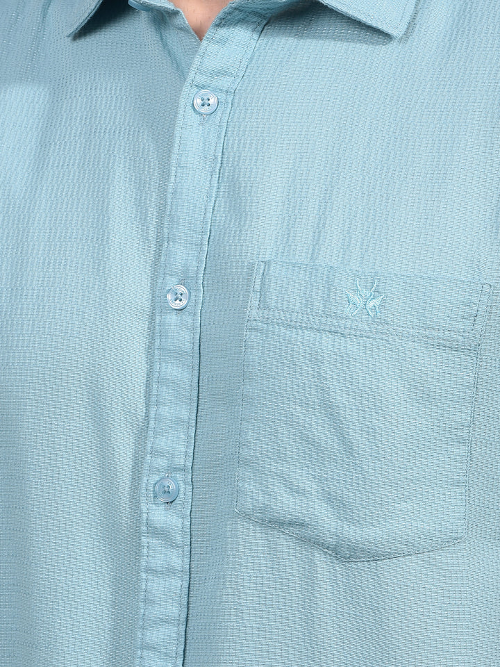 Green Printed Shirt-Men Shirts-Crimsoune Club
