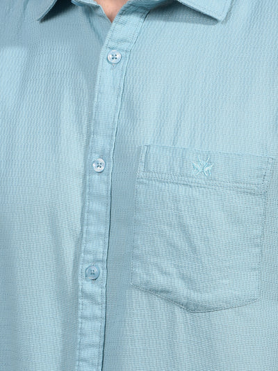 Green Printed Shirt-Men Shirts-Crimsoune Club