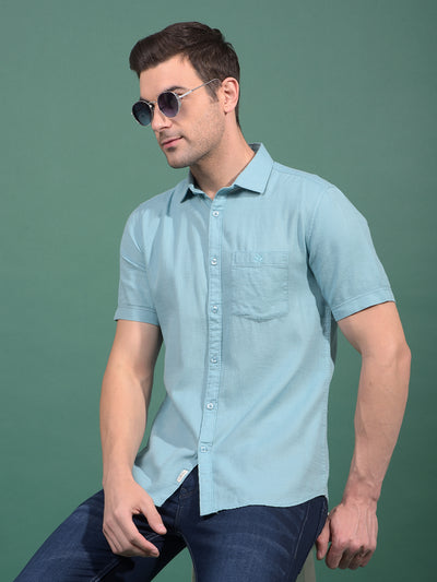 Green Printed Shirt-Men Shirts-Crimsoune Club