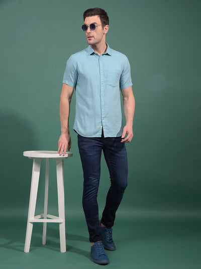 Green Printed Shirt-Men Shirts-Crimsoune Club