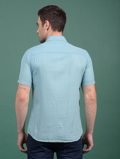 Green Printed Shirt-Men Shirts-Crimsoune Club