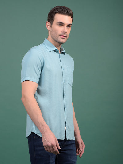 Green Printed Shirt-Men Shirts-Crimsoune Club