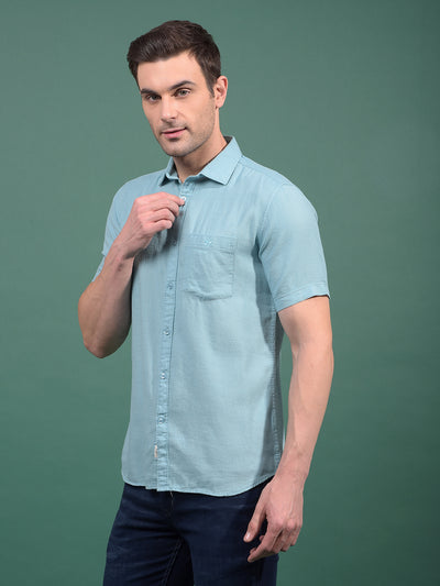 Green Printed Shirt-Men Shirts-Crimsoune Club