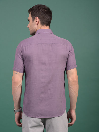 Purple Printed Shirt-Men Shirts-Crimsoune Club