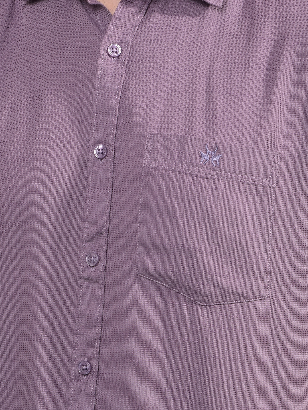 Purple Printed Shirt-Men Shirts-Crimsoune Club