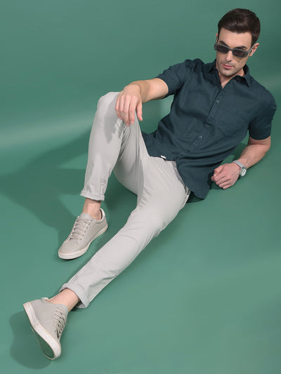 Green Printed Shirt-Men Shirts-Crimsoune Club