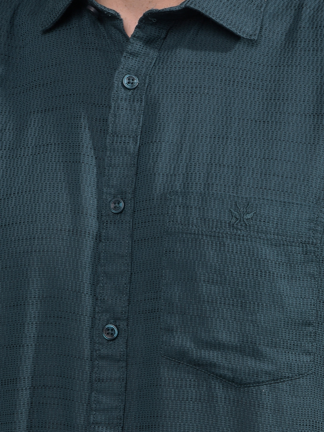Green Printed Shirt-Men Shirts-Crimsoune Club