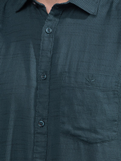 Green Printed Shirt-Men Shirts-Crimsoune Club