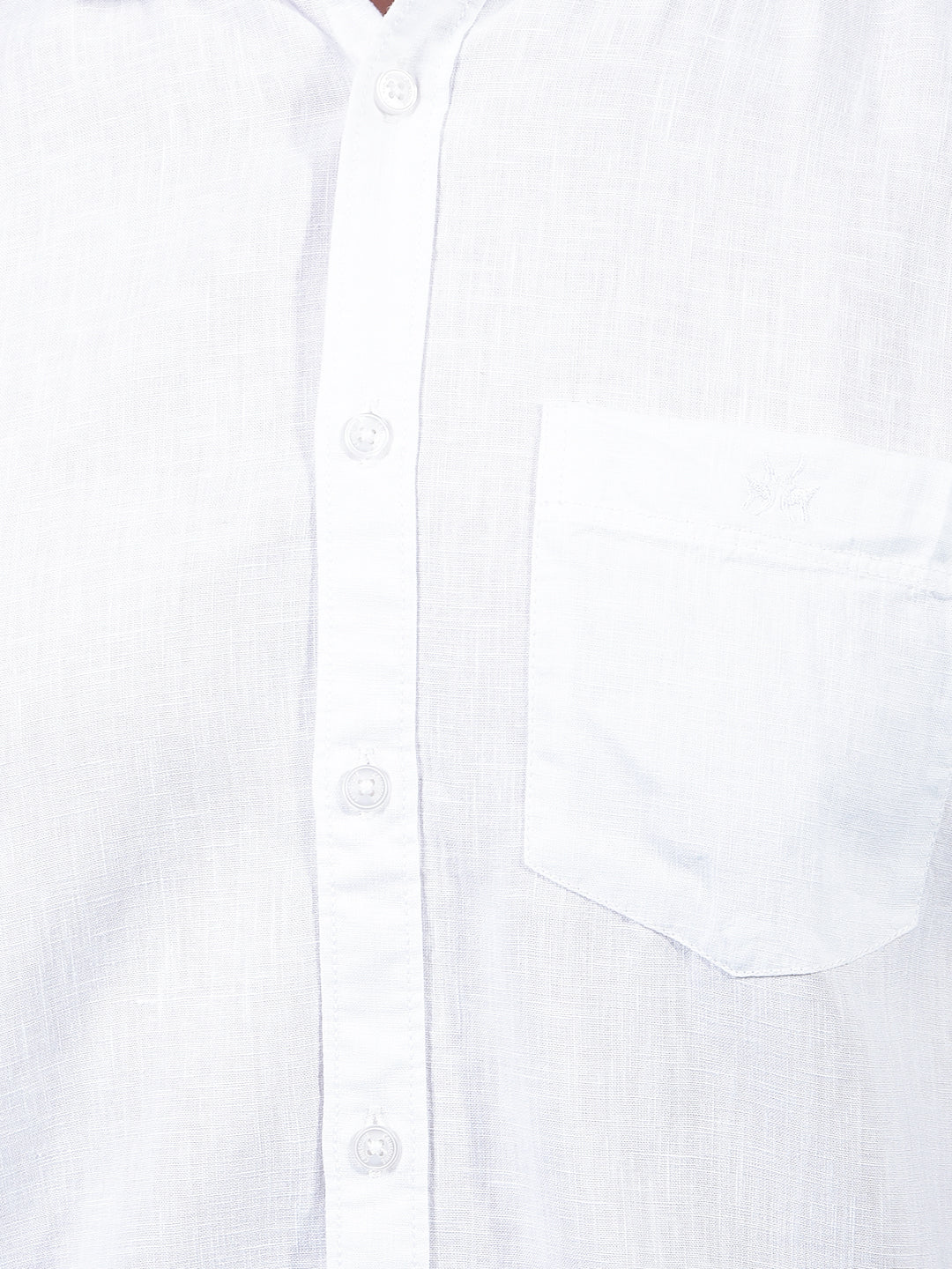 White Linen Shirt-Men Shirts-Crimsoune Club