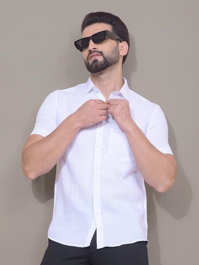 White Printed Shirt-Men Shirts-Crimsoune Club