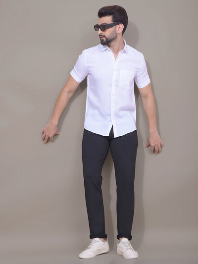 White Printed Shirt-Men Shirts-Crimsoune Club
