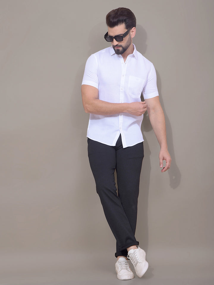 White Printed Shirt-Men Shirts-Crimsoune Club