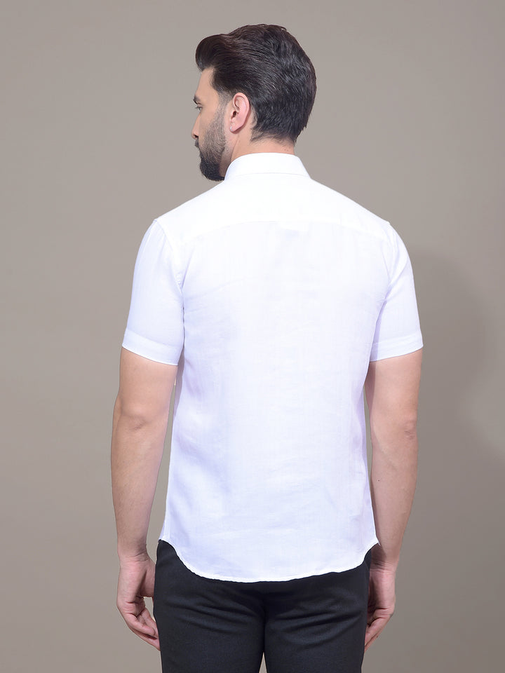 White Printed Shirt-Men Shirts-Crimsoune Club