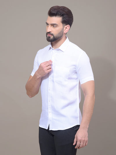 White Printed Shirt-Men Shirts-Crimsoune Club