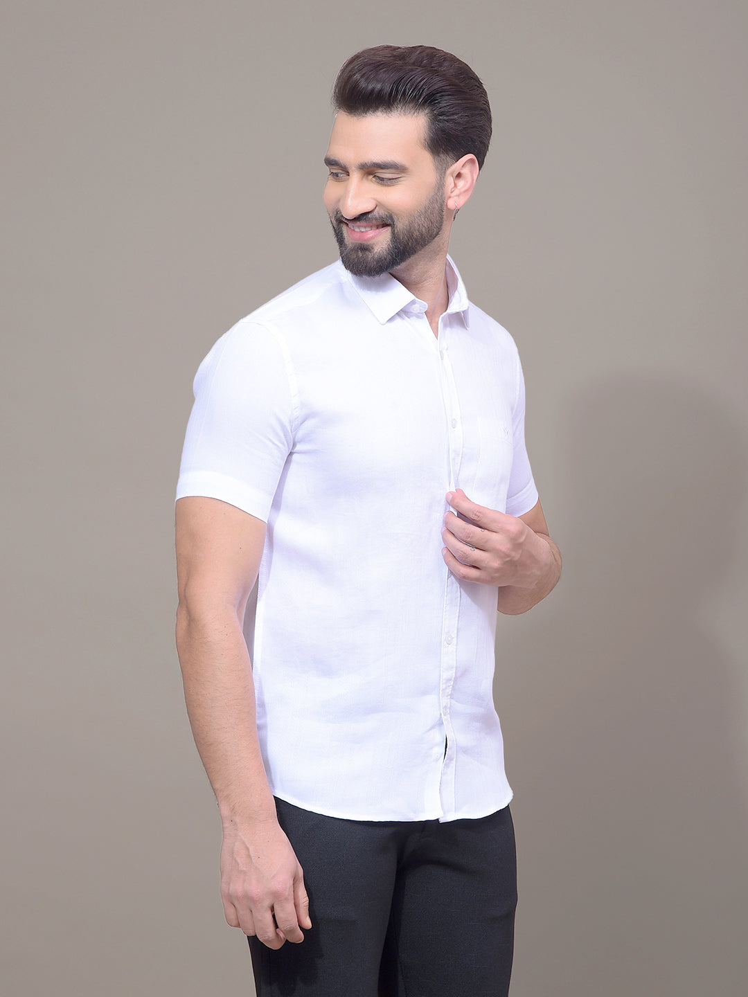 White Printed Shirt-Men Shirts-Crimsoune Club