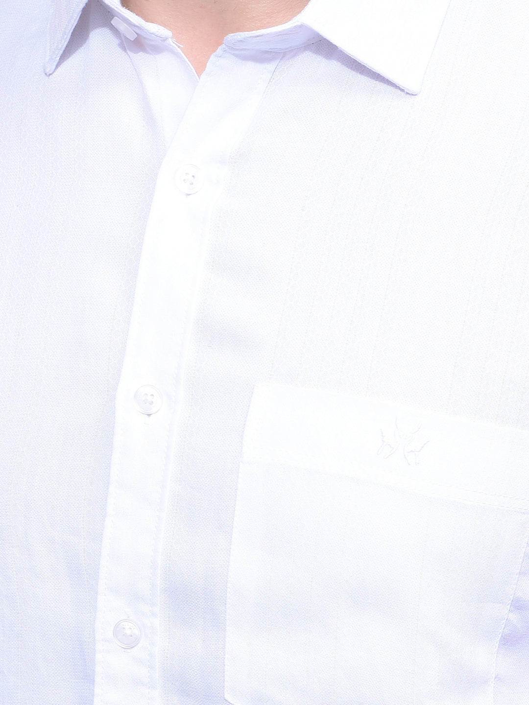 White Printed Shirt-Men Shirts-Crimsoune Club